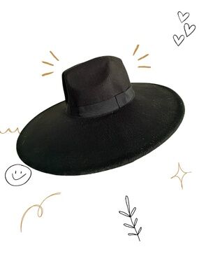 Black Brimmed Hat